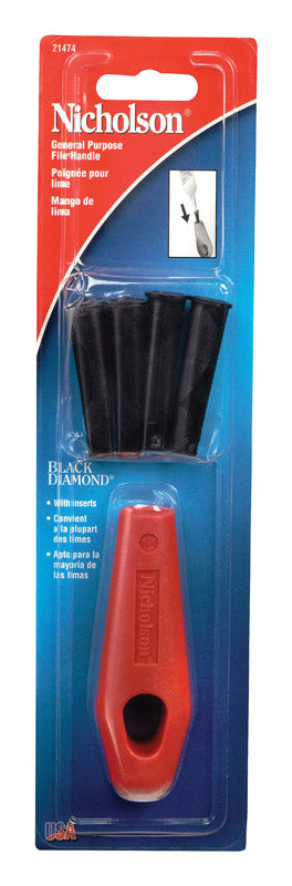 Nicholson 4 in. L X 1 in. W Plastic File Handle 1 pc