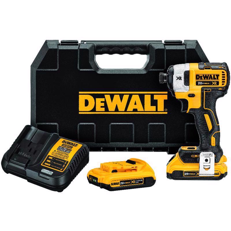 DeWalt 20V MAX XR 1/4 in. Brushless 3-Speed Impact Driver Kit (Battery & Charger)