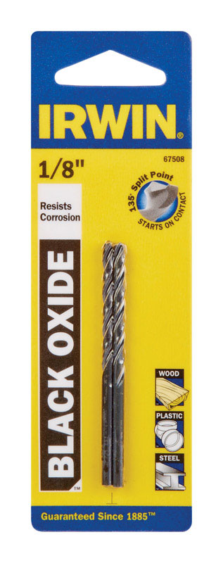 Irwin 1/8 in. X 2-3/4 in. L High Speed Steel Drill Bit Set Straight Shank 2 pc