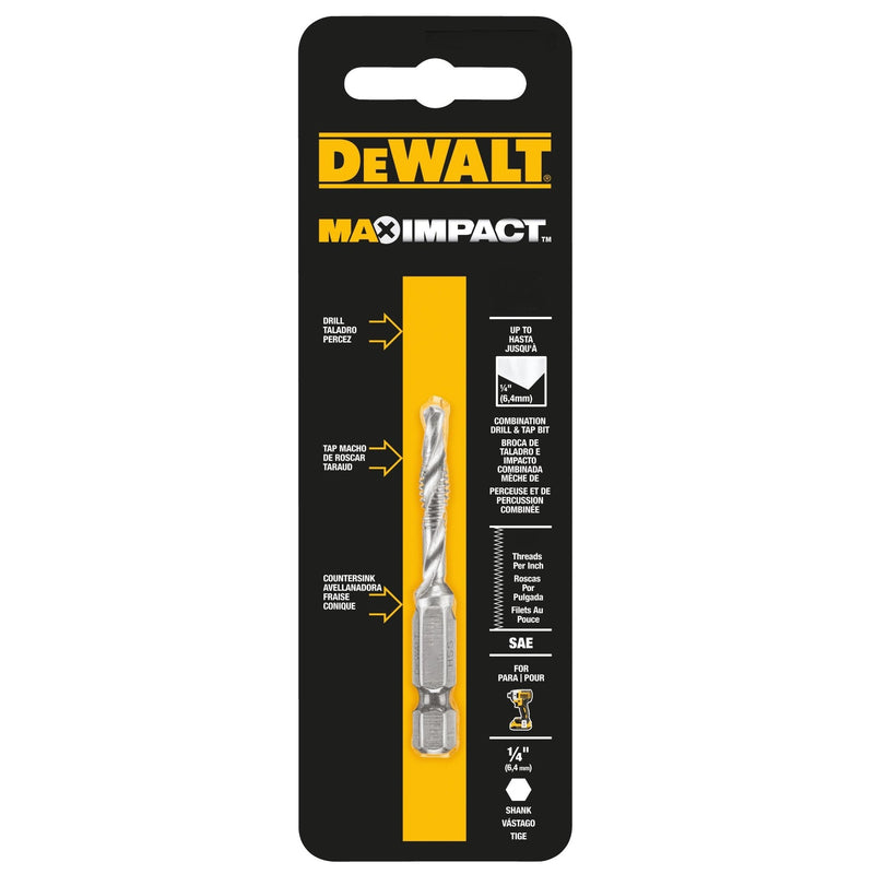 DeWalt High Speed Steel SAE Drill and Tap Bit 12-24 1 each