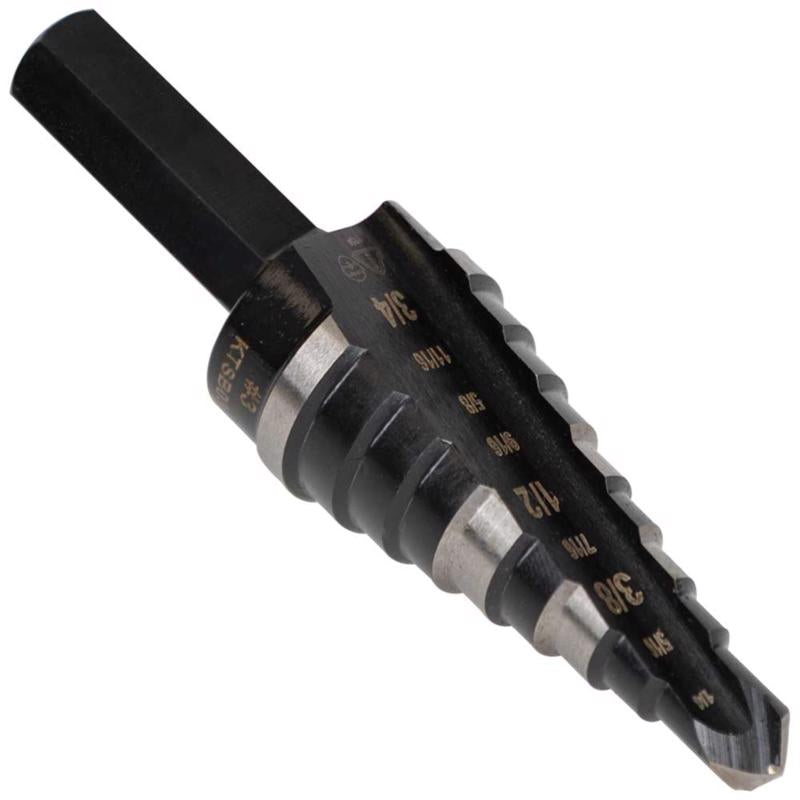 Klein Tools High Speed Steel Step Drill Bit Hex Shank 1 pc