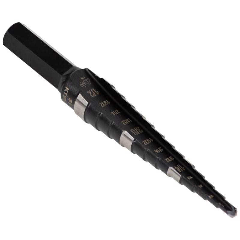 Klein Tools 4.77 in. L High Speed Steel Step Drill Bit Hex Shank 1 pc