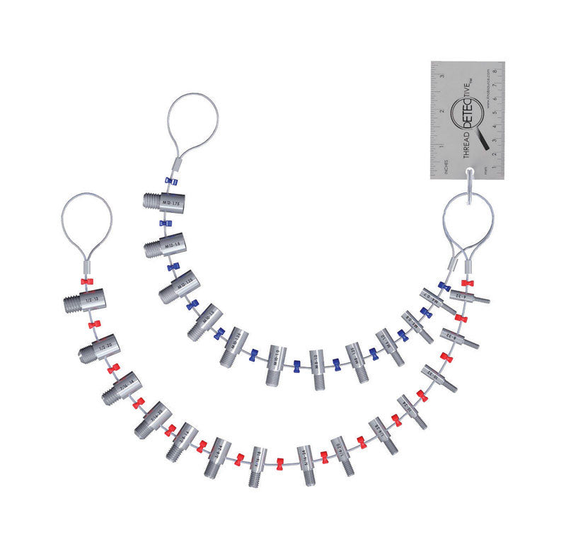 Thread Detective Thread Identifier / Thread Checker 20-1/2 in. L X 2 in. W Thread Gauge