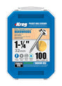 Kreg No. 8 X 1-1/4 in. L Square Pocket-Hole Screw 100 ct