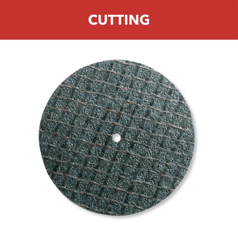 Dremel 1-1/4 in. D X 1/8 in. Fiberglass Metal Cut-Off Wheel 5 pc