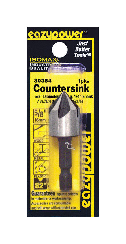 Eazypower Isomax 5/8 in. X 5/8 in. D Tool Steel Countersink Countersink Bit 1 pc