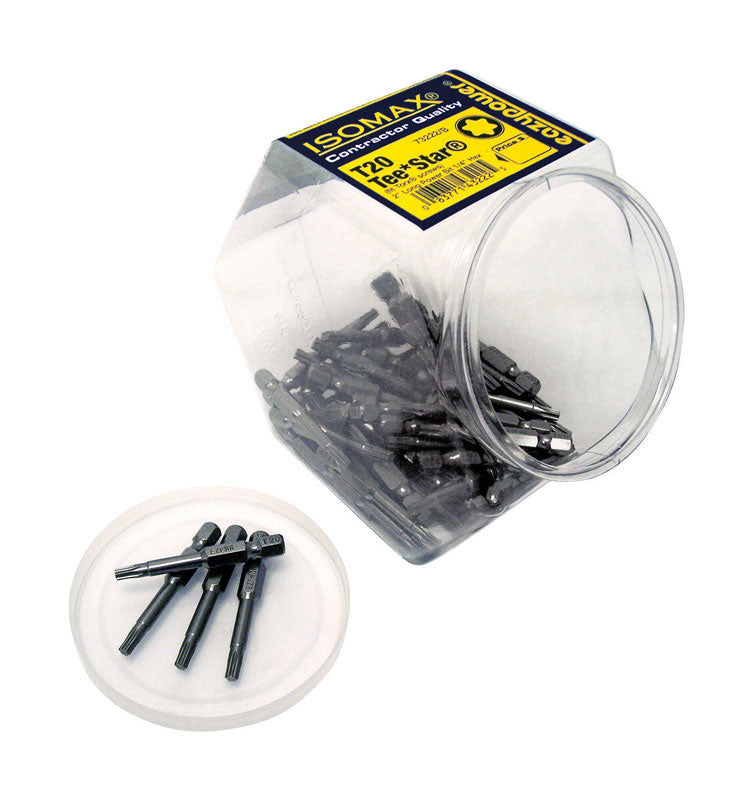 Eazypower Isomax Torx T20 X 2 in. L Tee Star Impact Power Bit Steel 50 pc