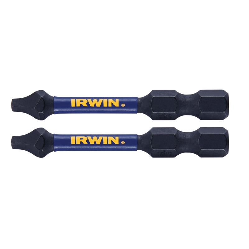 Irwin Impact Performance Series Square #1 X 2 in. L Power Bit Steel 2 pc