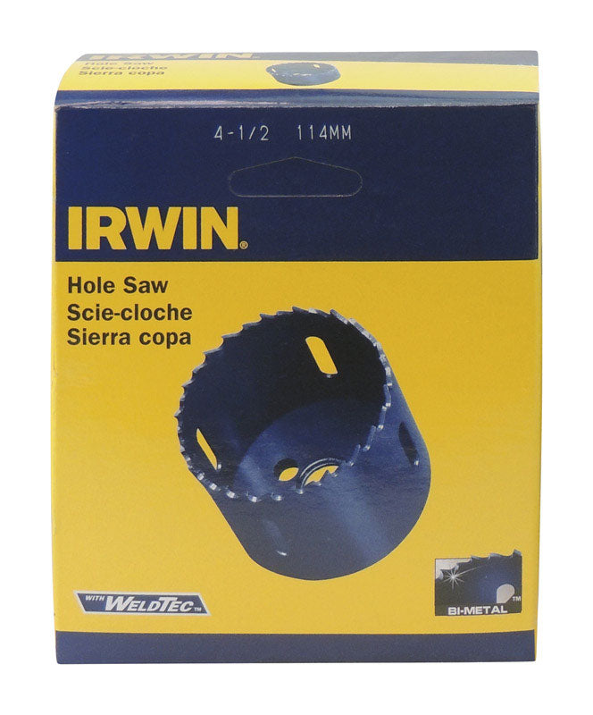 Irwin 4-1/2 in. Bi-Metal Hole Saw 1 pc