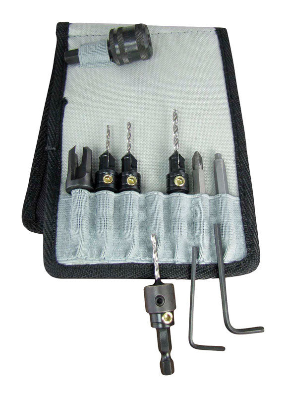 Make it Snappy 1/4 in. Steel Deluxe Countersink Set 11 pc