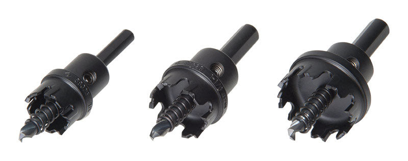 GREENLEE 7/8 1-1/8 1-3/8 in. Carbide Tipped Hole Cutter Set 4 pc