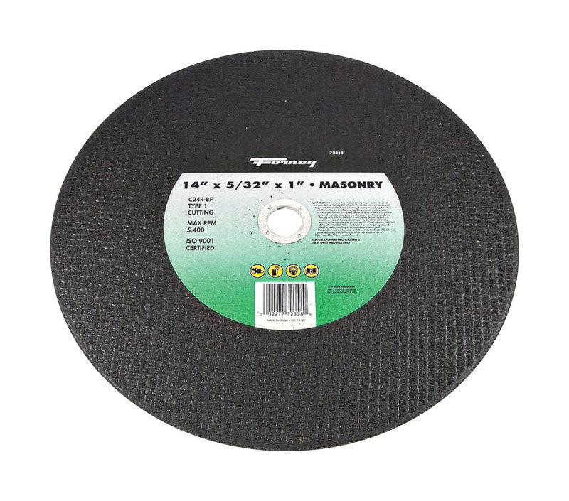 Forney 14 in. D X 1 in. Silicon Carbide Cut-Off Wheel 1 pc