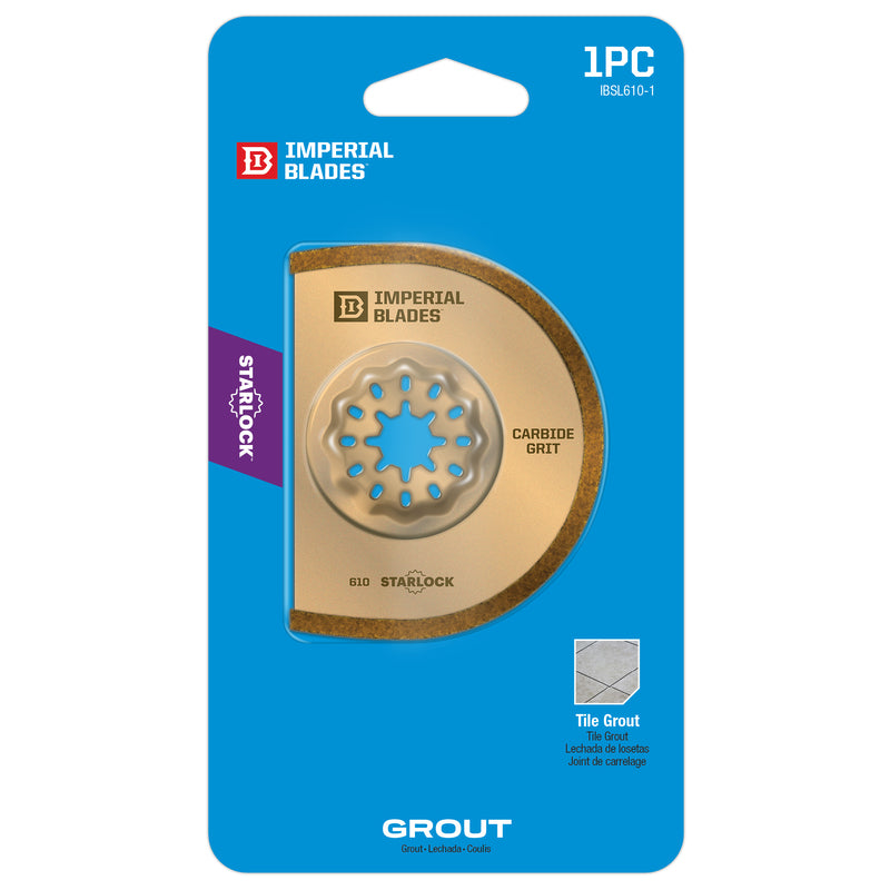 Imperial Blades Starlock 2-3/8 in. L X 3 in. W Carbide Grit Segmented Round Oscillating Blade 1 pk