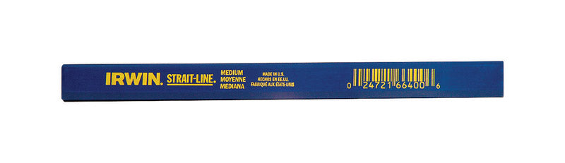 Irwin STRAIT-LINE 7 in. L Medium Lead Carpenter Pencil Black 1 pc