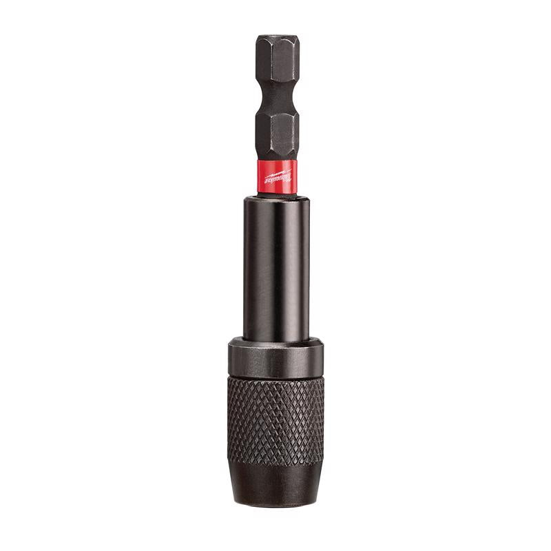 Milwaukee Shockwave 2.88 in. Alloy Steel Impact Magnetic Locking Bit Holder 1/4 in. Hex Shank 1 pc