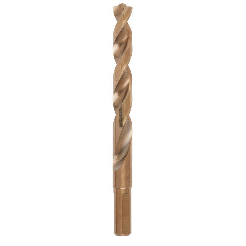 Milwaukee Red Helix 13/32 in. X 4.80 in. L Metal Thunderbolt Drill Bit 3-Flat Shank 1 pc