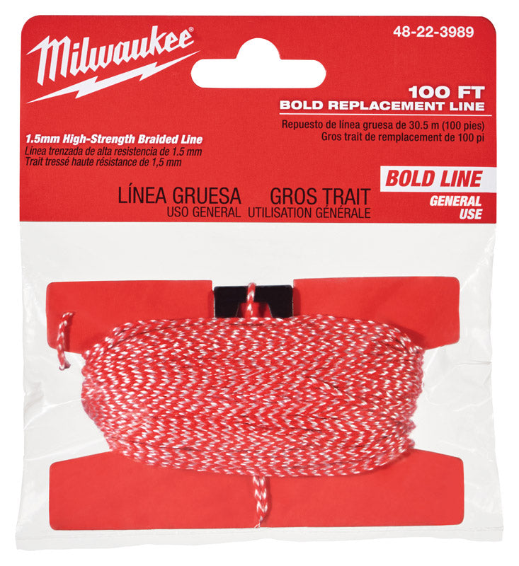 Milwaukee Bold Replacement Chalk String 100 ft. Red/White