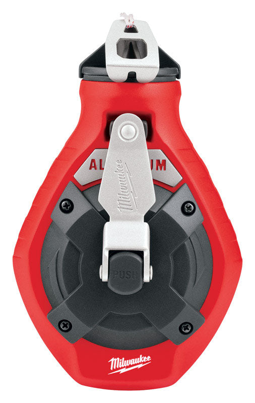 Milwaukee Precision Chalk Line Reel 100 ft. Red/White Fine Line