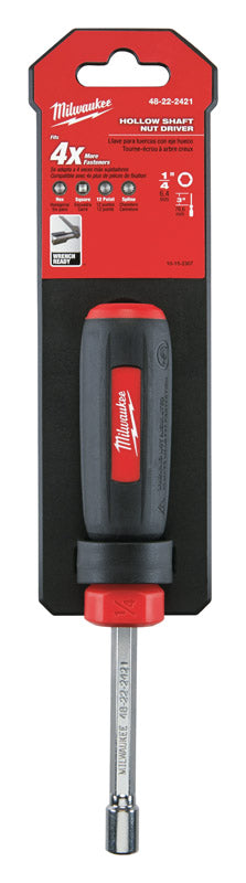 Milwaukee 1/4 in. SAE Hollow Shaft Nut Driver 7 in. L 1 pc