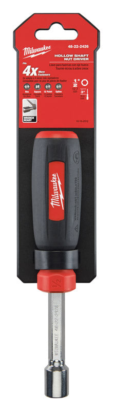 Milwaukee 1/2 in. SAE Hollow Shaft Nut Driver 7 in. L 1 pc