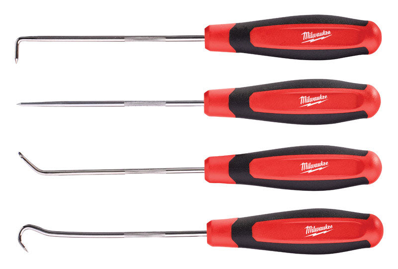 Milwaukee 4 in. Chrome Plated Steel Hook and Pick Set 4 pc