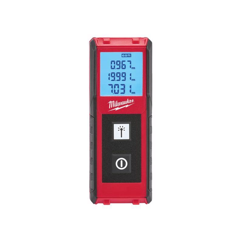 Milwaukee 4 in. L X 1-1/2 in. W Laser Distance Meter 65 ft. Red 1 pc