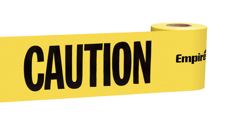 Empire 200 ft. L X 3 in. W Plastic Caution Cuidado Barricade Tape Yellow
