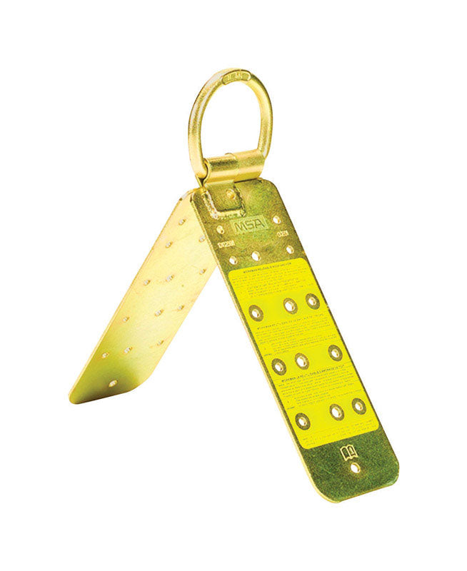 Safety Works Steel Reusable Roof Anchor 400 lb. cap. Yellow 1 pc