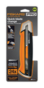 Fiskars Pro 6 in. Retractable Snap-Off Utility Knife Orange 1 pk