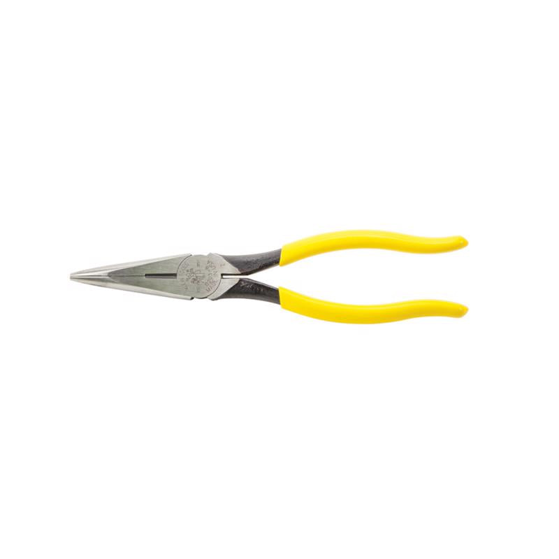 Klein Tools 8.41 in. Plastic/Steel Long Nose Side Cutting Pliers