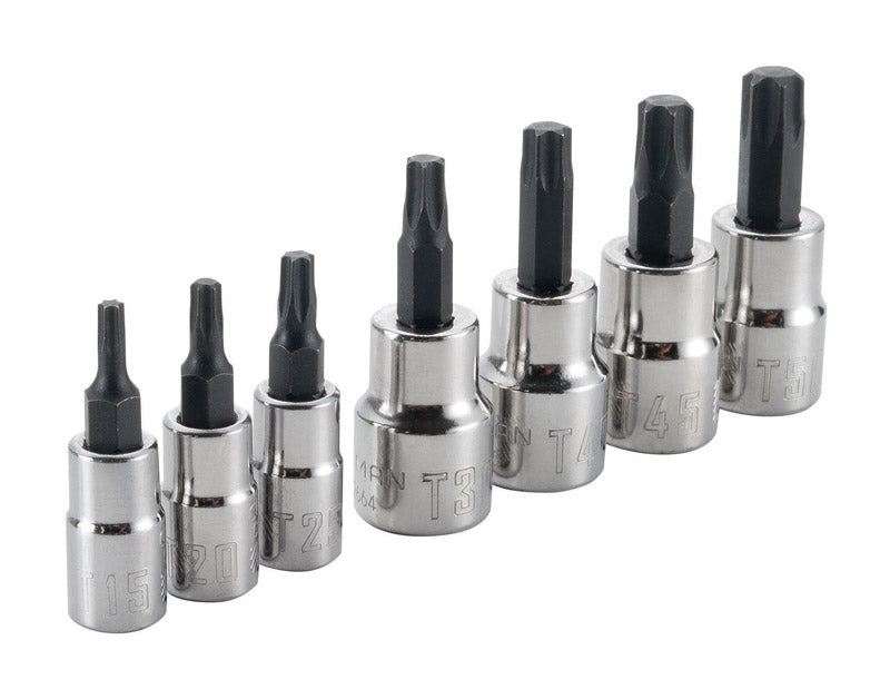 Craftsman 1/4 and 3/8 in. drive Torx Bit Socket Set 7 pc