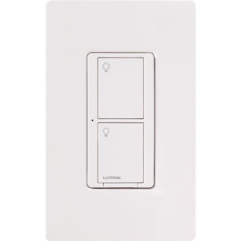 Lutron Caseta 5 amps Single Pole Wireless Rocker Switch White 1 pk