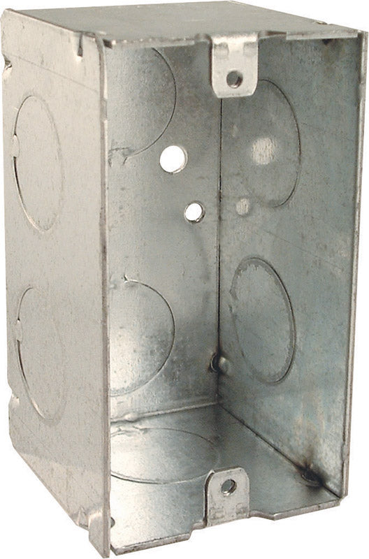 Raco 16-1/2 cu in Rectangle Steel 1 gang Junction Box Gray