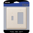 Amerelle Devon Light Almond 2 gang Stamped Steel Decorator/Toggle Wall Plate 1 pk