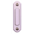 Heath Zenith Satin White Metal/Plastic Wired Pushbutton Doorbell