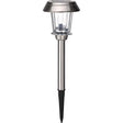 Living Accents Brushed Nickel Solar Powered 0.2 W LED Pathway Light 1 pk
