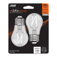 Feit White Filament A15 E26 (Medium) Filament LED Bulb White 60 Watt Equivalence 2 pk