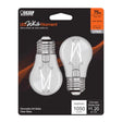Feit White Filament A15 E26 (Medium) Filament LED Bulb Soft White 75 Watt Equivalence 2 pk
