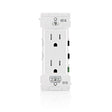 Leviton Decora Edge 15 amps 125 V Duplex White Tamper Resistant Outlet 5-15 R 10 pk