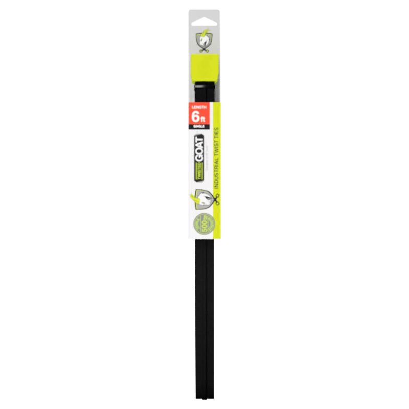 Twisted Goat 72 in. L Black Twist Ties 1 pk