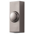 Globe Satin Nickel Silver Plastic Wireless Pushbutton Doorbell