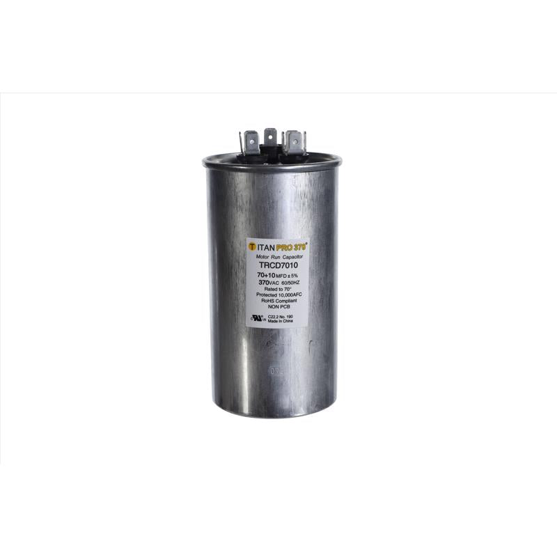 Titan Pro 70+10 MFD 370 V Round Run Capacitor