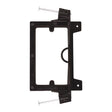 Vanco New Work Rectangle PVC 1 gang Low Voltage Mounting Bracket Black