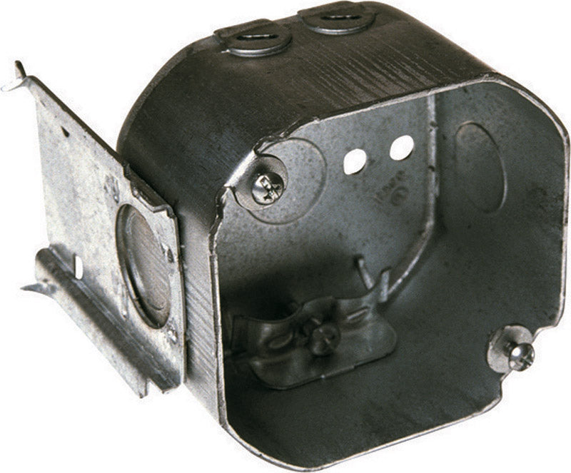 Raco 21-1/2 cu in Octagon Steel Junction Box Gray