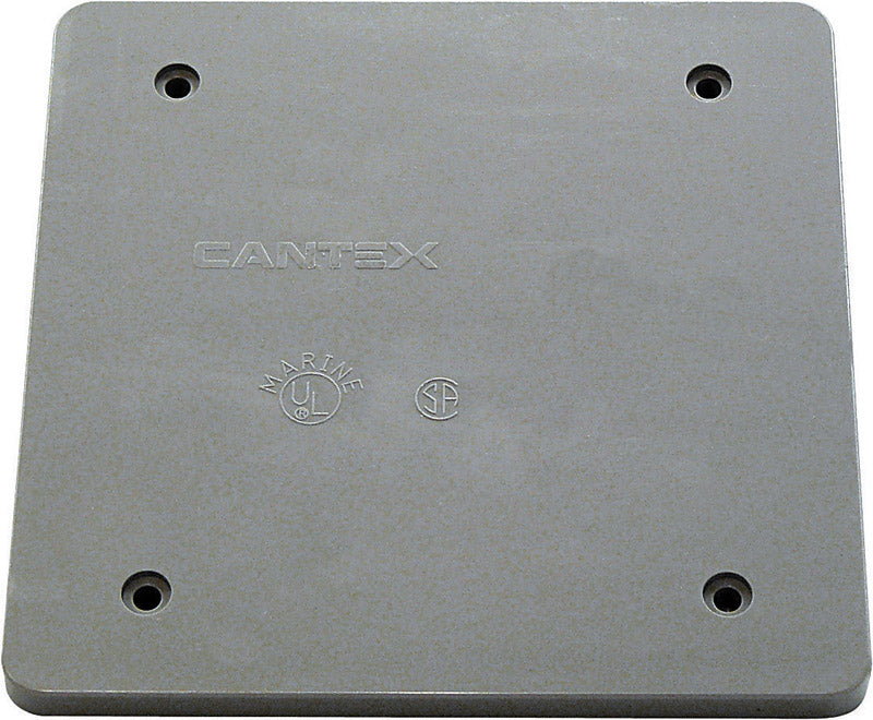 Cantex PVC 2 gang Outlet Box Gray