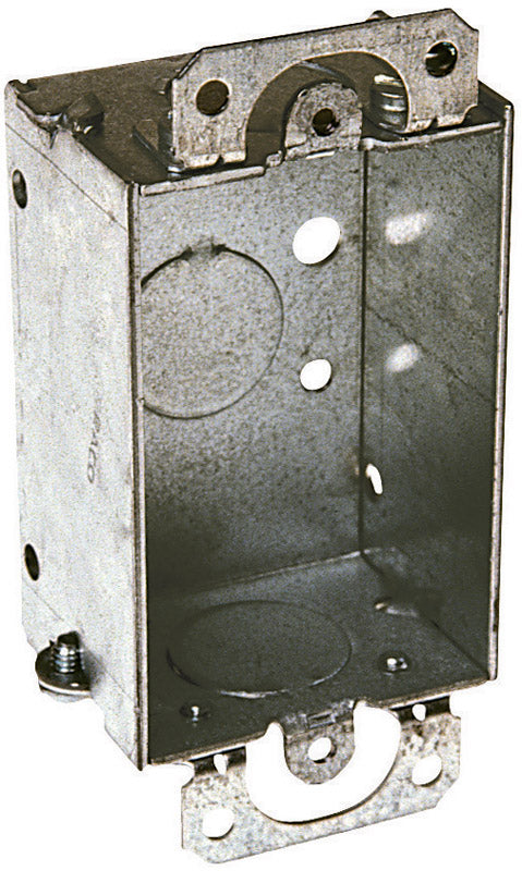 Raco 7-1/2 cu in Rectangle Steel 1 gang Switch Box Gray