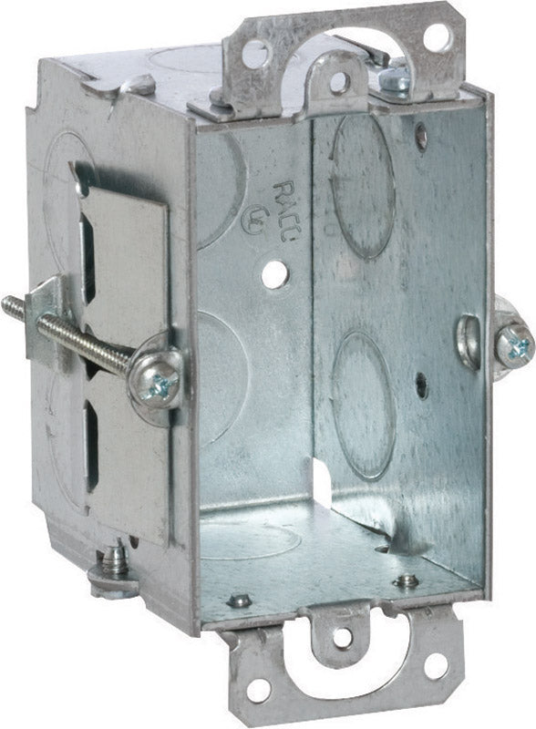 Raco 12-1/2 cu in Rectangle Steel 1 gang Switch Box Gray