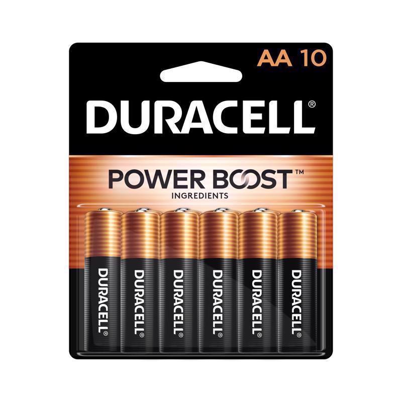 Duracell Coppertop AA Alkaline Batteries 10 pk Carded