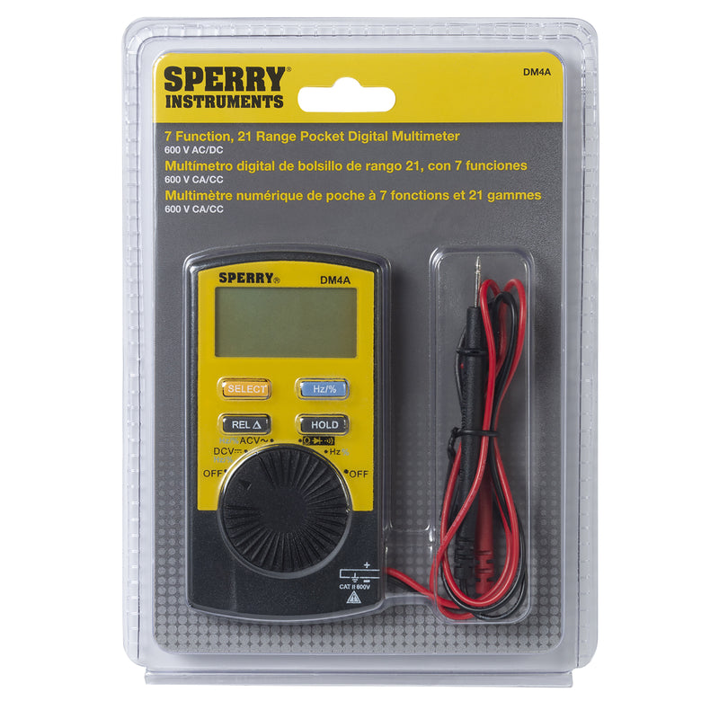 Sperry 200mV/2/20/200/1000 VAC/VDC V Digital Multimeter