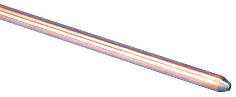Erico 3/8 in. Copper-Bonded Steel Ground Rod 1 pk